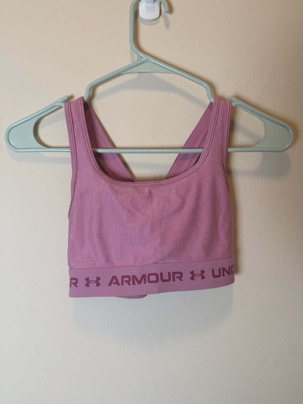 Under Armour Crossback Mid Sports Bra Size XS Pink